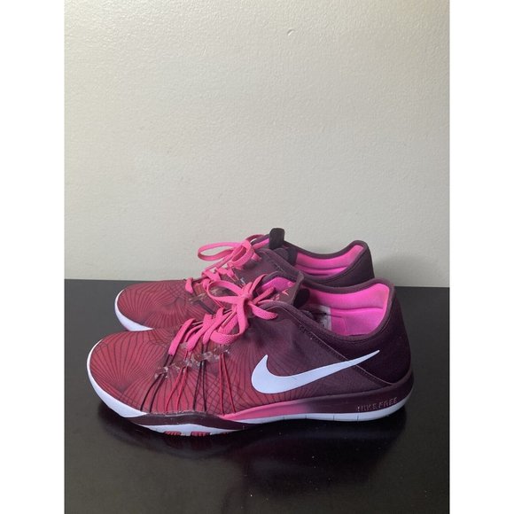 Nike Free TR 6 Womens Running Training Shoes Pink Size 10 Used - Picture 1 of 12